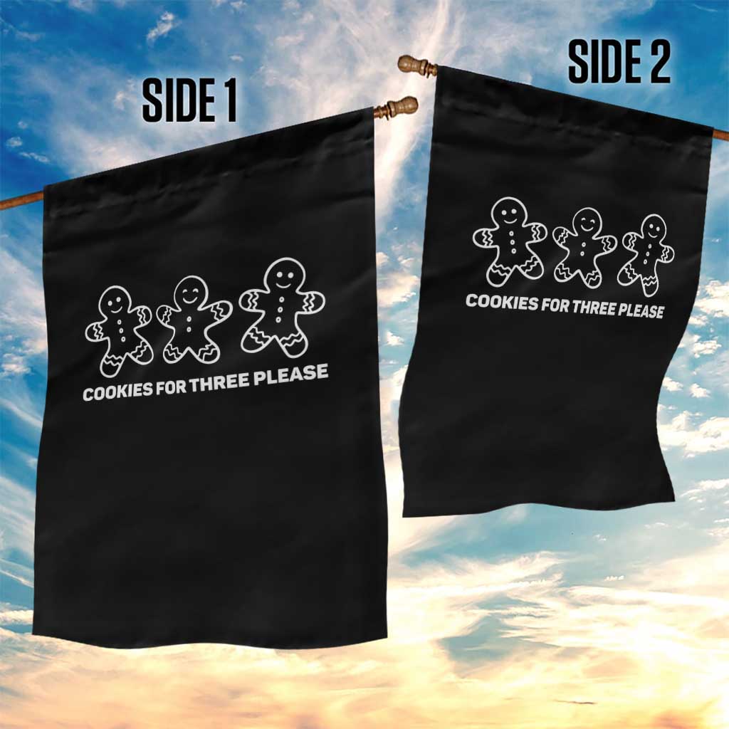 Cookies For Three Please Pregnancy Announcement Christmas Garden Flag TS10 Print Your Wear