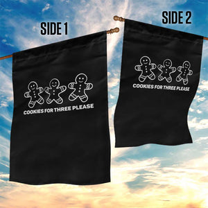 Cookies For Three Please Pregnancy Announcement Christmas Garden Flag TS10 Print Your Wear