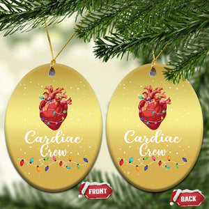 Christmas Cardiac Nurse Christmas Ornament Cardiac Crew Anatomical Anatomy Xmas Heart With Lights TS10 Oval Gold Print Your Wear