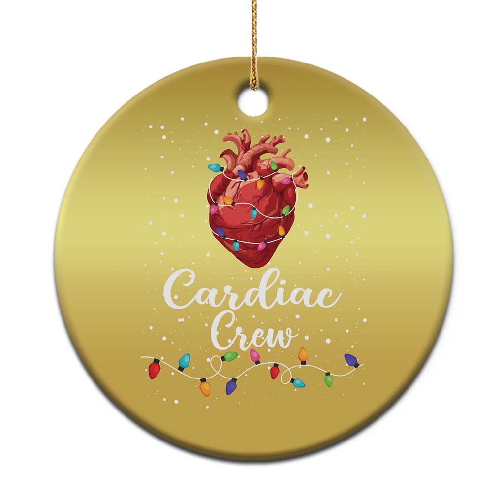 Christmas Cardiac Nurse Christmas Ornament Cardiac Crew Anatomical Anatomy Xmas Heart With Lights TS10 Print Your Wear