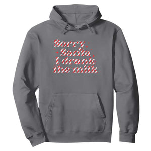 Christmas Baby Hoodie Sorry Santa I Drank The Milk Candy Cane TS10 Charcoal Print Your Wear