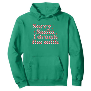 Christmas Baby Hoodie Sorry Santa I Drank The Milk Candy Cane TS10 Irish Green Print Your Wear