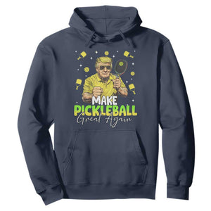 Pickleball Hoodie Funny Pickle Ball Lovers TS10 Navy Print Your Wear