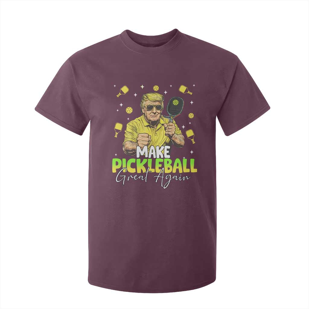 Pickleball T Shirt For Kid Funny Pickle Ball Lovers TS10 Maroon Print Your Wear