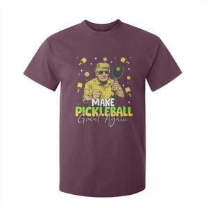 Pickleball T Shirt For Kid Funny Pickle Ball Lovers TS10 Maroon Print Your Wear