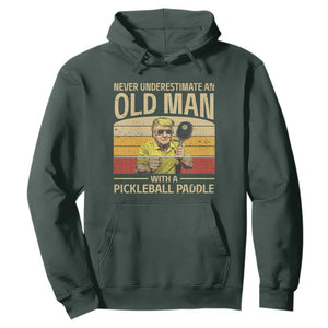 Pickleball Hoodie Cool Paddle Pickleball Player TS10 Dark Forest Green Print Your Wear