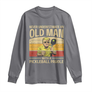 Pickleball Long Sleeve Shirt Cool Paddle Pickleball Player TS10 Charcoal Print Your Wear