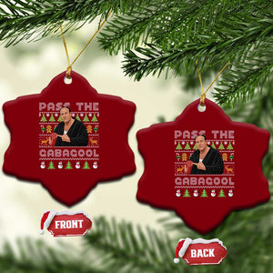 Christmas Pass The Gabagool Ceramic Ornament Retro TV Show Funny Ugly Xmas TS10 Print Your Wear