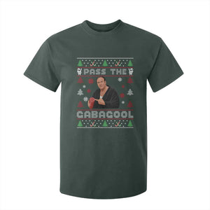 Pass The Gabagool Ugly Christmas T Shirt For Kid Retro TV Show Funny TS10 Dark Forest Green Print Your Wear
