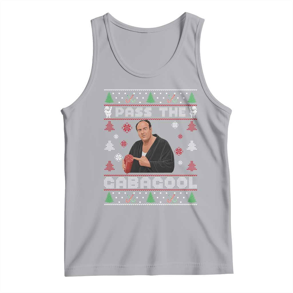 Pass The Gabagool Ugly Christmas Tank Top Retro TV Show Funny TS10 Athletic Heather Print Your Wear