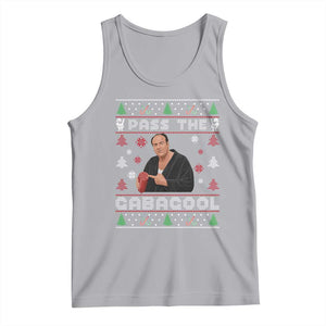 Pass The Gabagool Ugly Christmas Tank Top Retro TV Show Funny TS10 Athletic Heather Print Your Wear