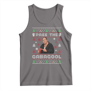 Pass The Gabagool Ugly Christmas Tank Top Retro TV Show Funny TS10 Deep Heather Print Your Wear