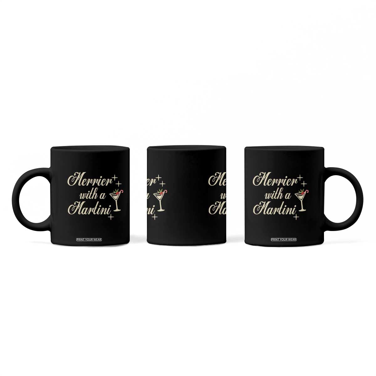 Merrier With a Martini Christmas Coffee Mug TS10 Print Your Wear