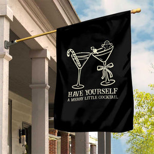 Christmas Cocktail Garden Flag Merry Little Cocktail Espresso Martini TS10 Print Your Wear