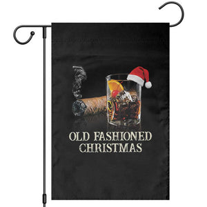 Old Fashioned Cocktail Christmas Garden Flag Funny Bourbon Cocktail Drink TS10 Black Print Your Wear