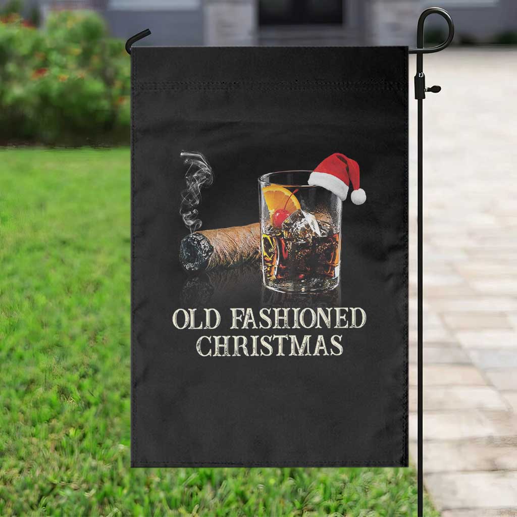 Old Fashioned Cocktail Christmas Garden Flag Funny Bourbon Cocktail Drink TS10 Print Your Wear