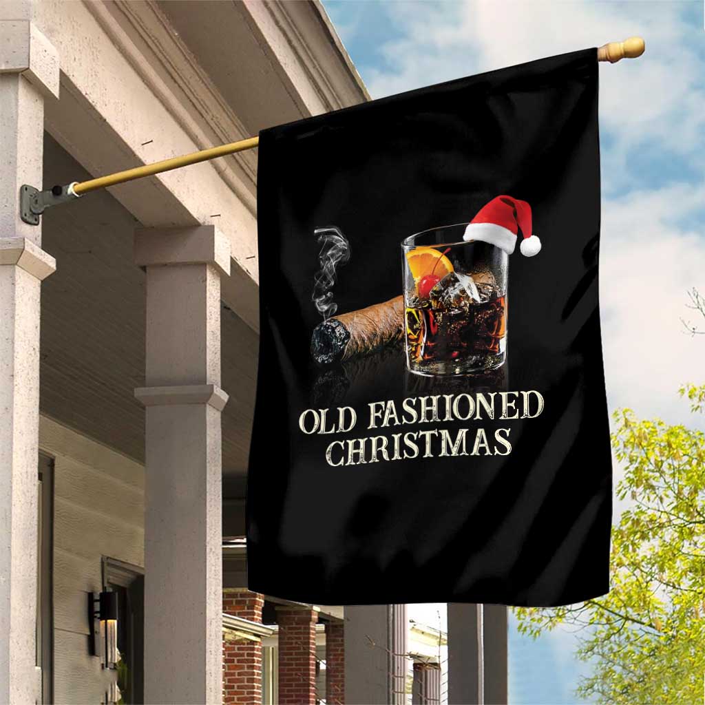 Old Fashioned Cocktail Christmas Garden Flag Funny Bourbon Cocktail Drink TS10 Print Your Wear