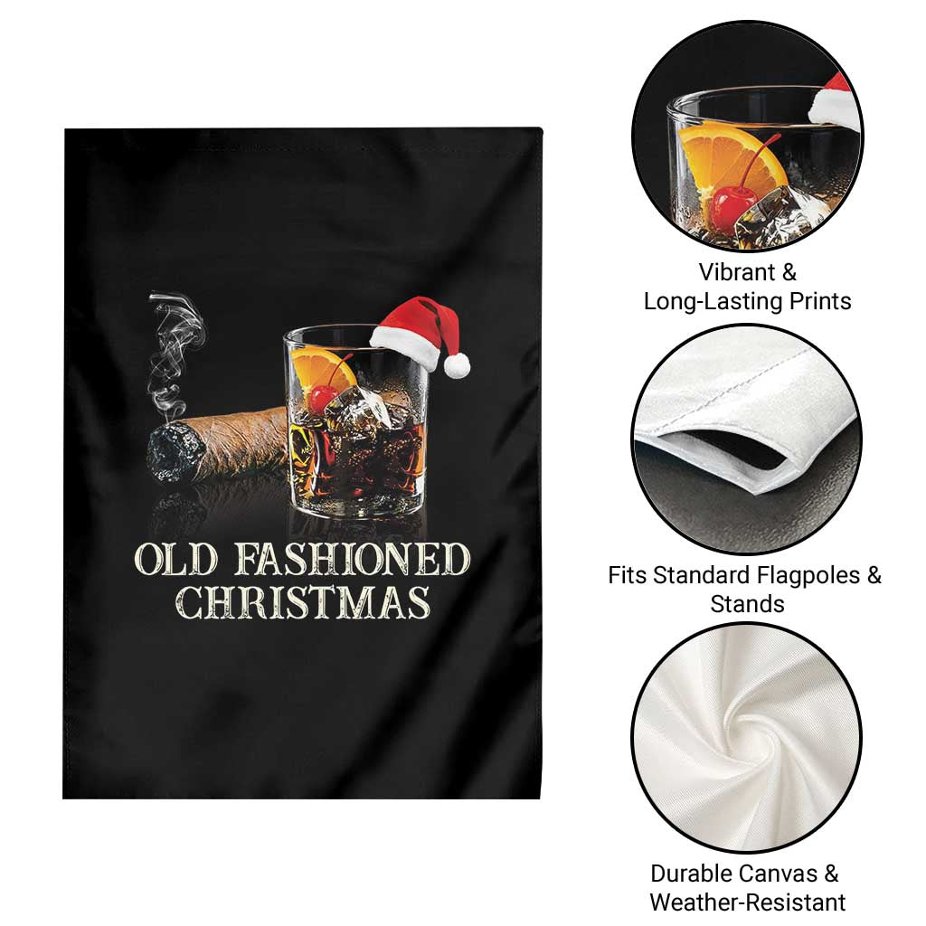 Old Fashioned Cocktail Christmas Garden Flag Funny Bourbon Cocktail Drink TS10 Print Your Wear