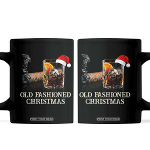 Old Fashioned Cocktail Christmas Coffee Mug Funny Bourbon Cocktail Drink TS10 Black Print Your Wear