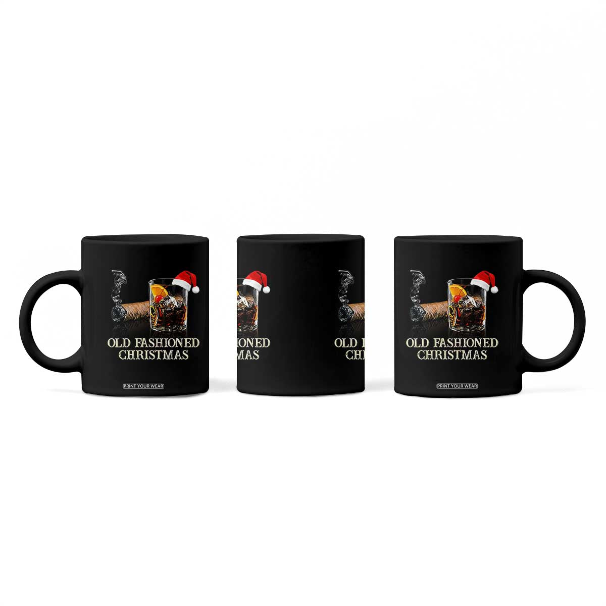 Old Fashioned Cocktail Christmas Coffee Mug Funny Bourbon Cocktail Drink TS10 Print Your Wear