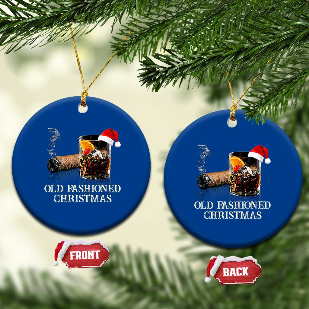 Old Fashioned Cocktail Christmas Ceramic Ornament Funny Bourbon Cocktail Drink TS10 1pc Blue Print Your Wear