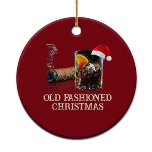 Old Fashioned Cocktail Christmas Ceramic Ornament Funny Bourbon Cocktail Drink TS10 1pc Red Print Your Wear