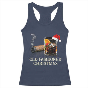 Old Fashioned Cocktail Christmas Racerback Tank Top Funny Bourbon Cocktail Drink TS10 Navy Print Your Wear