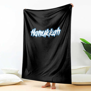 Hanukkah Heavy Metal Throw Blanket Jewish Menorah Dreidel TS10 Print Your Wear