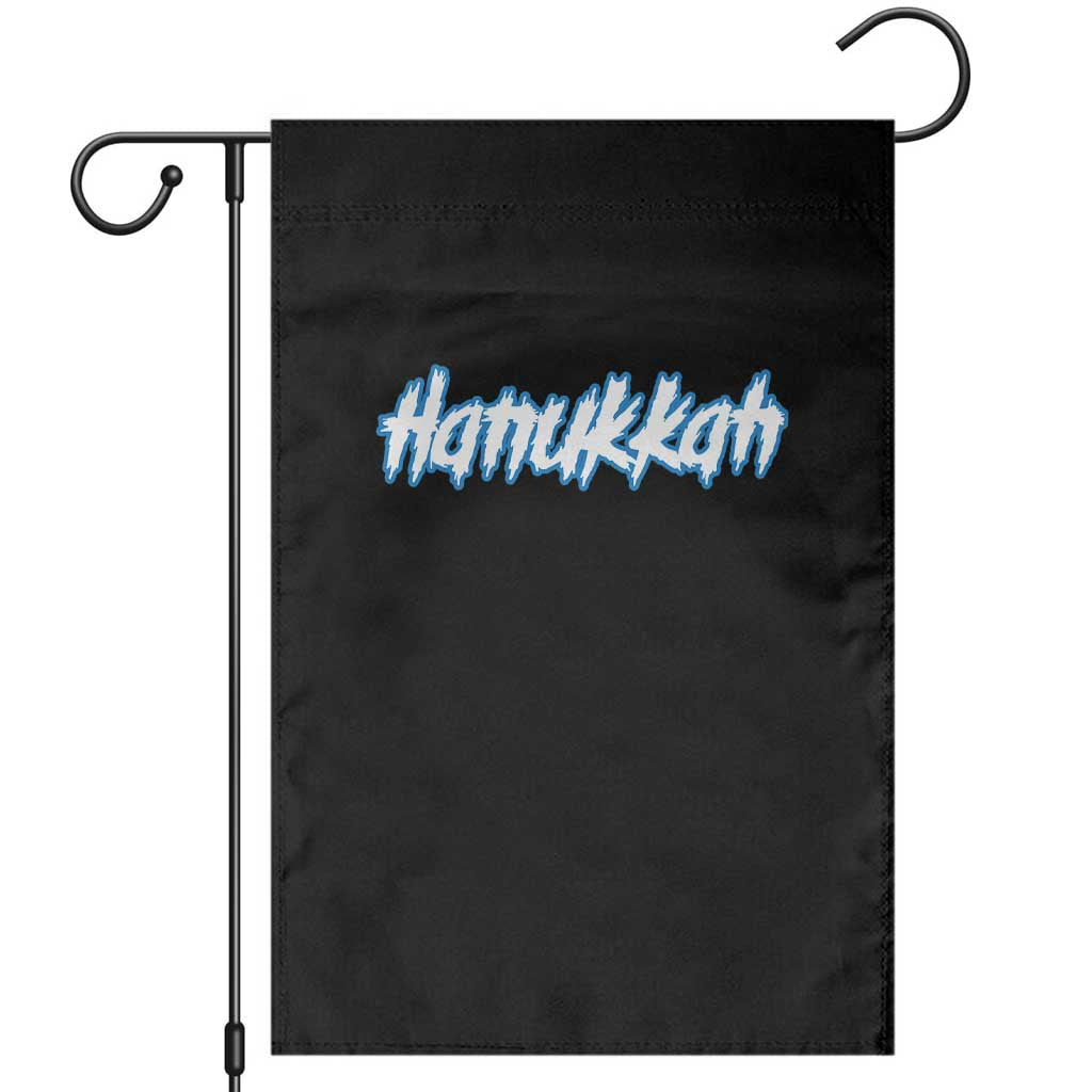 Hanukkah Heavy Metal Garden Flag Jewish Menorah Dreidel TS10 Black Print Your Wear