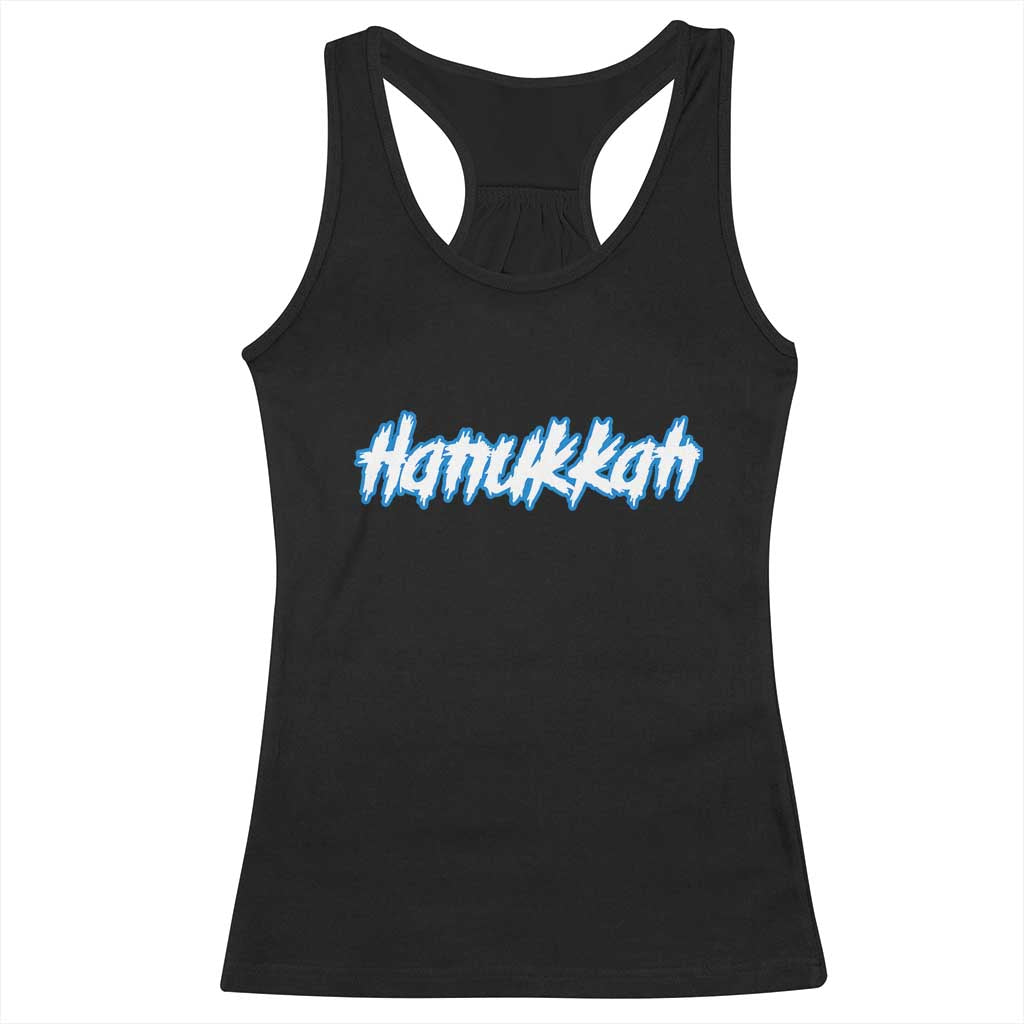 Hanukkah Heavy Metal Racerback Tank Top Jewish Menorah Dreidel TS10 Black Print Your Wear