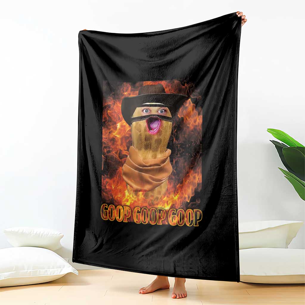 Peanut Goop Meme Throw Blanket Funny Bungulator TS10 Print Your Wear