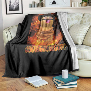 Peanut Goop Meme Throw Blanket Funny Bungulator TS10 Print Your Wear