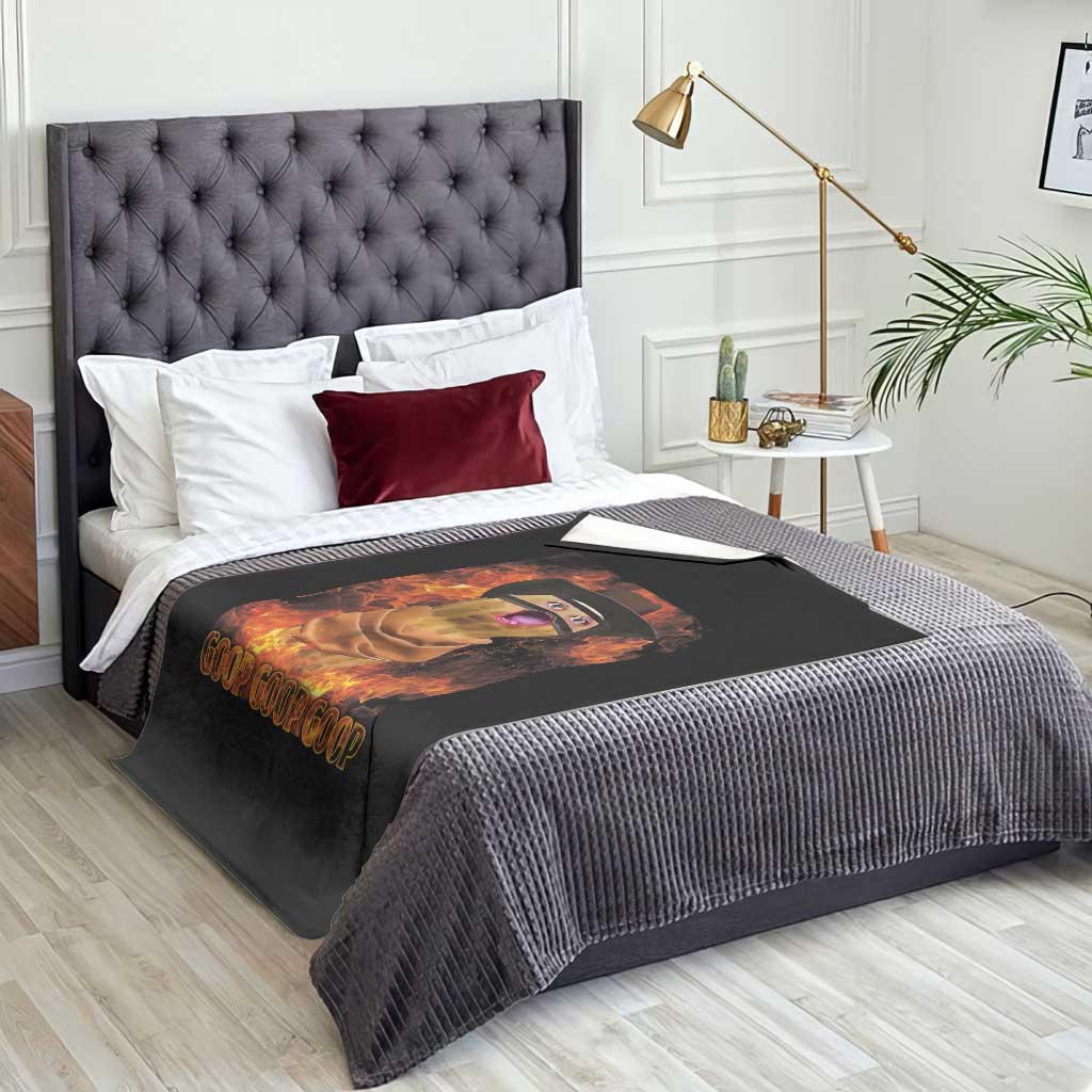 Peanut Goop Meme Throw Blanket Funny Bungulator TS10 Print Your Wear