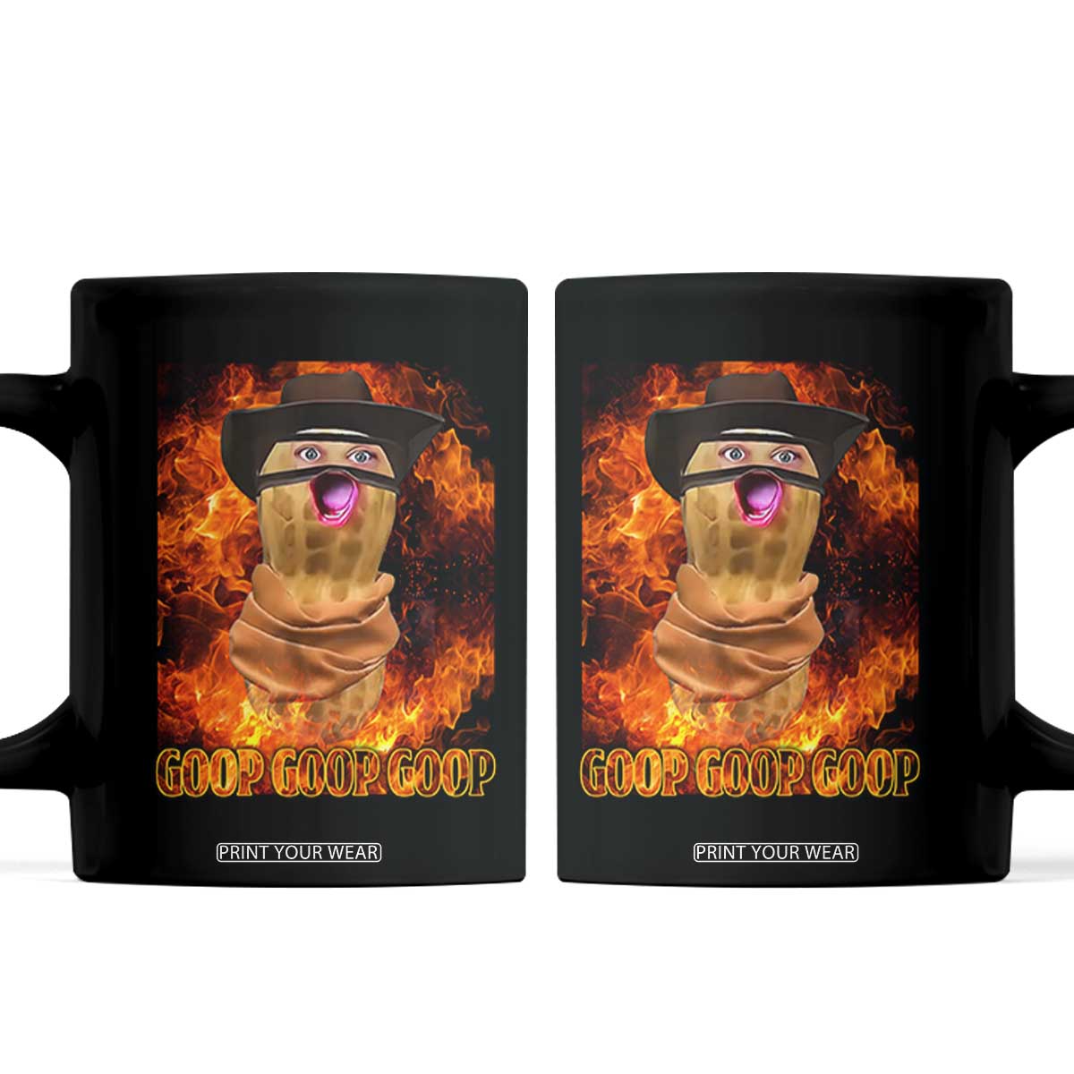 Peanut Goop Meme Coffee Mug Funny Bungulator TS10 Black Print Your Wear