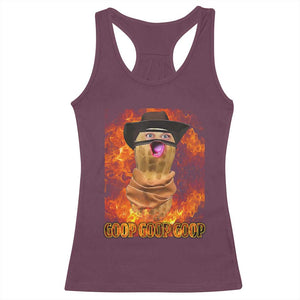Peanut Goop Meme Racerback Tank Top Funny Bungulator TS10 Maroon Print Your Wear