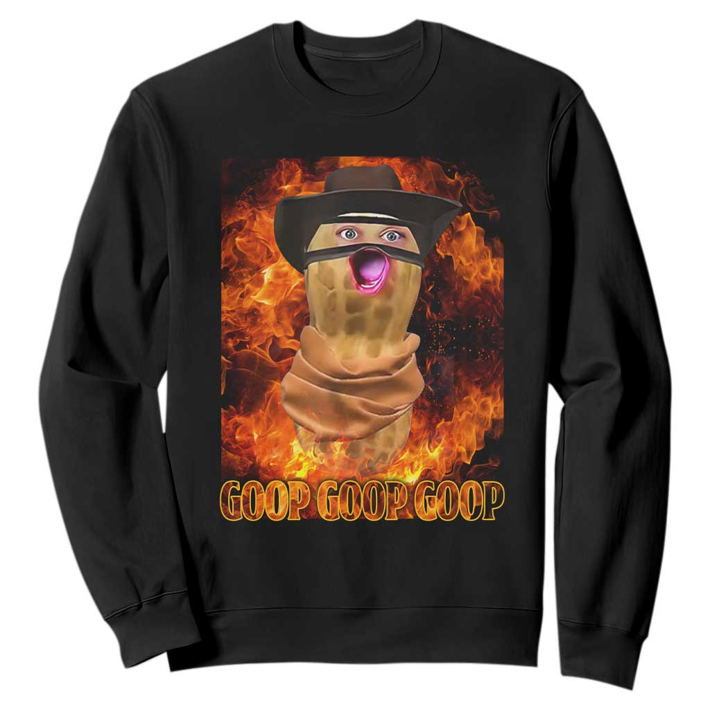 Peanut Goop Meme Sweatshirt Funny Bungulator TS10 Black Print Your Wear
