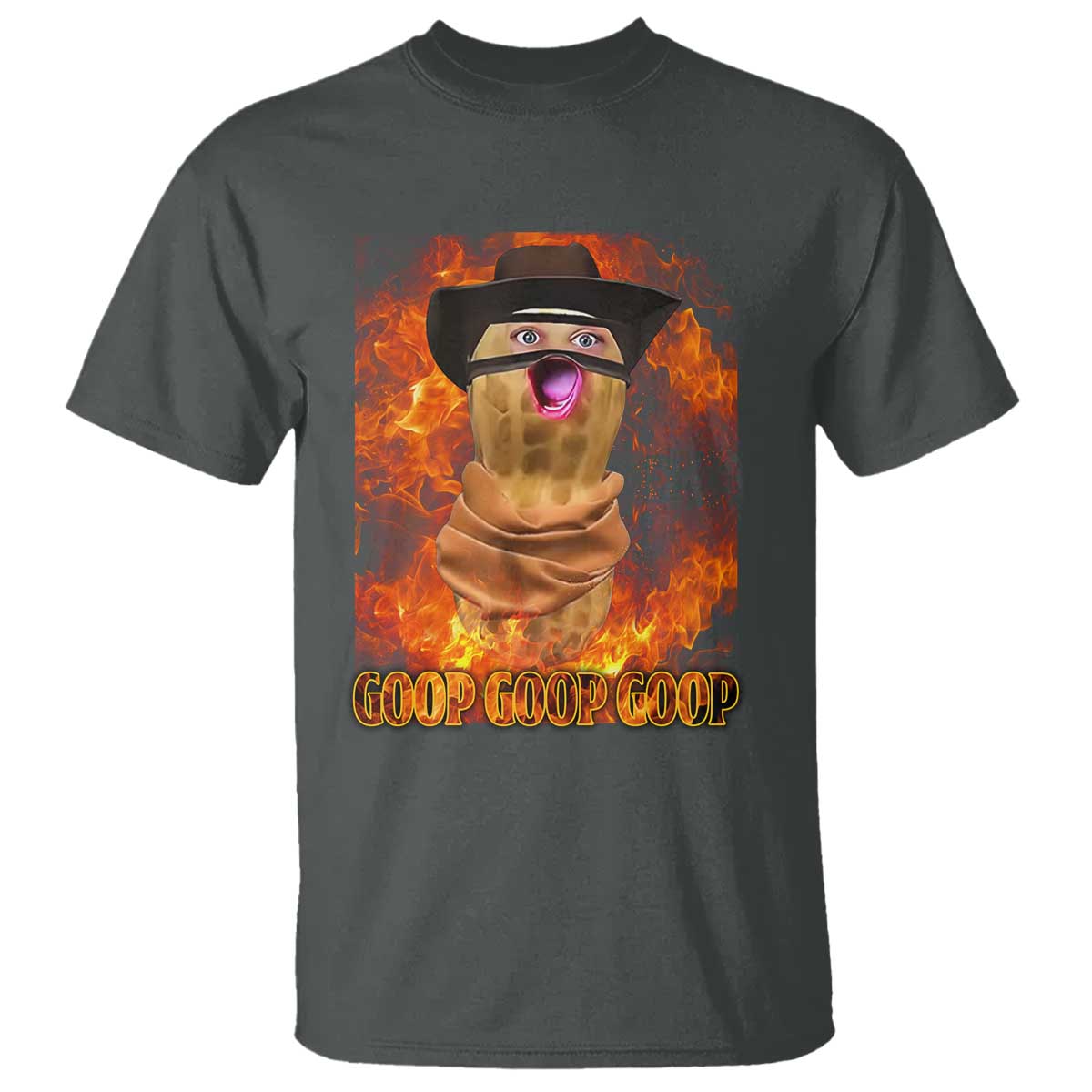 Peanut Goop Meme T Shirt Funny Bungulator TS10 Dark Heather Print Your Wear