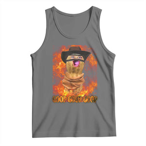 Peanut Goop Meme Tank Top Funny Bungulator TS10 Black Heather Print Your Wear