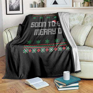 Soon To Be Merry'd Christmas Throw Blanket Engaged Couple Matching TS10 Print Your Wear