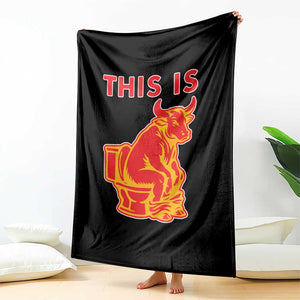 This Is Bull Shit Throw Blanket Bullshit Sarcastic Embarrassing Gag Gifts TS10 Print Your Wear