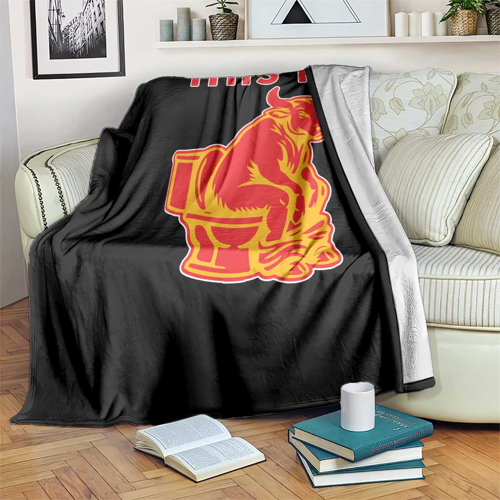 This Is Bull Shit Throw Blanket Bullshit Sarcastic Embarrassing Gag Gifts TS10 Print Your Wear