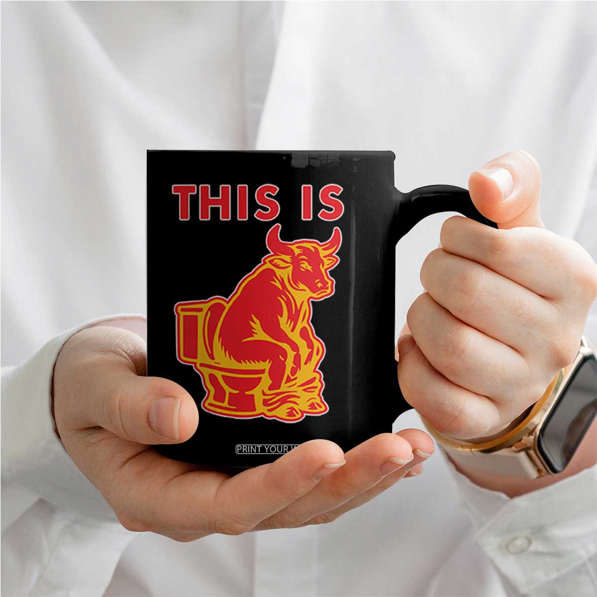 This Is Bull Shit Coffee Mug Bullshit Sarcastic Embarrassing Gag Gifts TS10 Print Your Wear