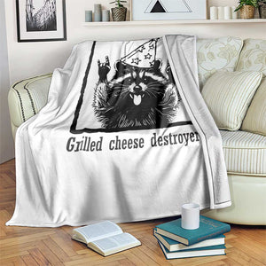 Vintage Raccoon Throw Blanket Retro Silly Trash Panda Meme TS10 Print Your Wear