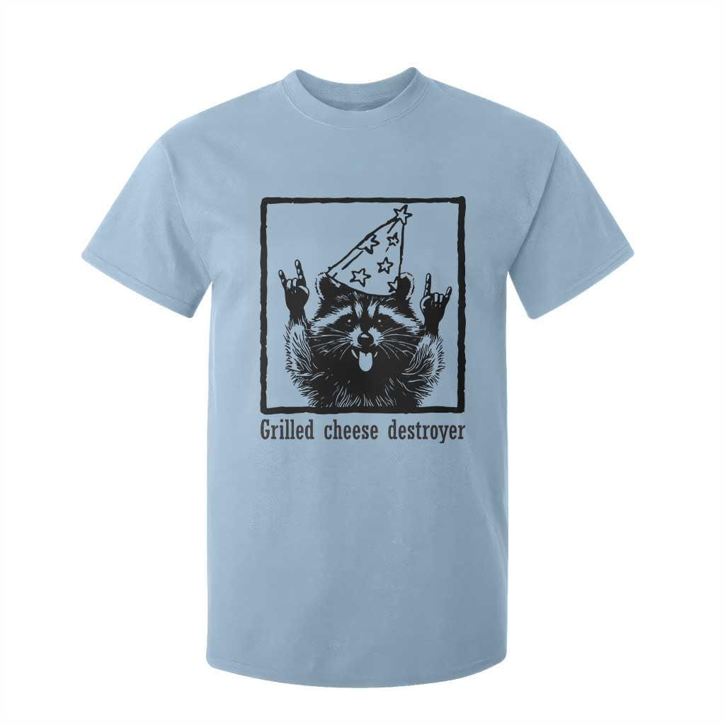 Vintage Raccoon T Shirt For Kid Retro Silly Trash Panda Meme TS10 Light Blue Print Your Wear