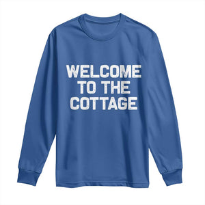 Welcome To The Cottage Long Sleeve Shirt TS10 Royal Blue Print Your Wear