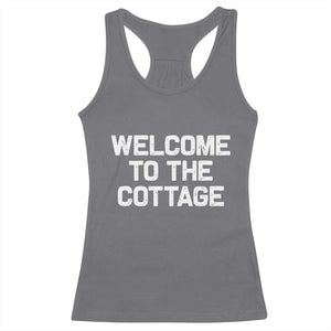 Welcome To The Cottage Racerback Tank Top TS10 Charcoal Print Your Wear