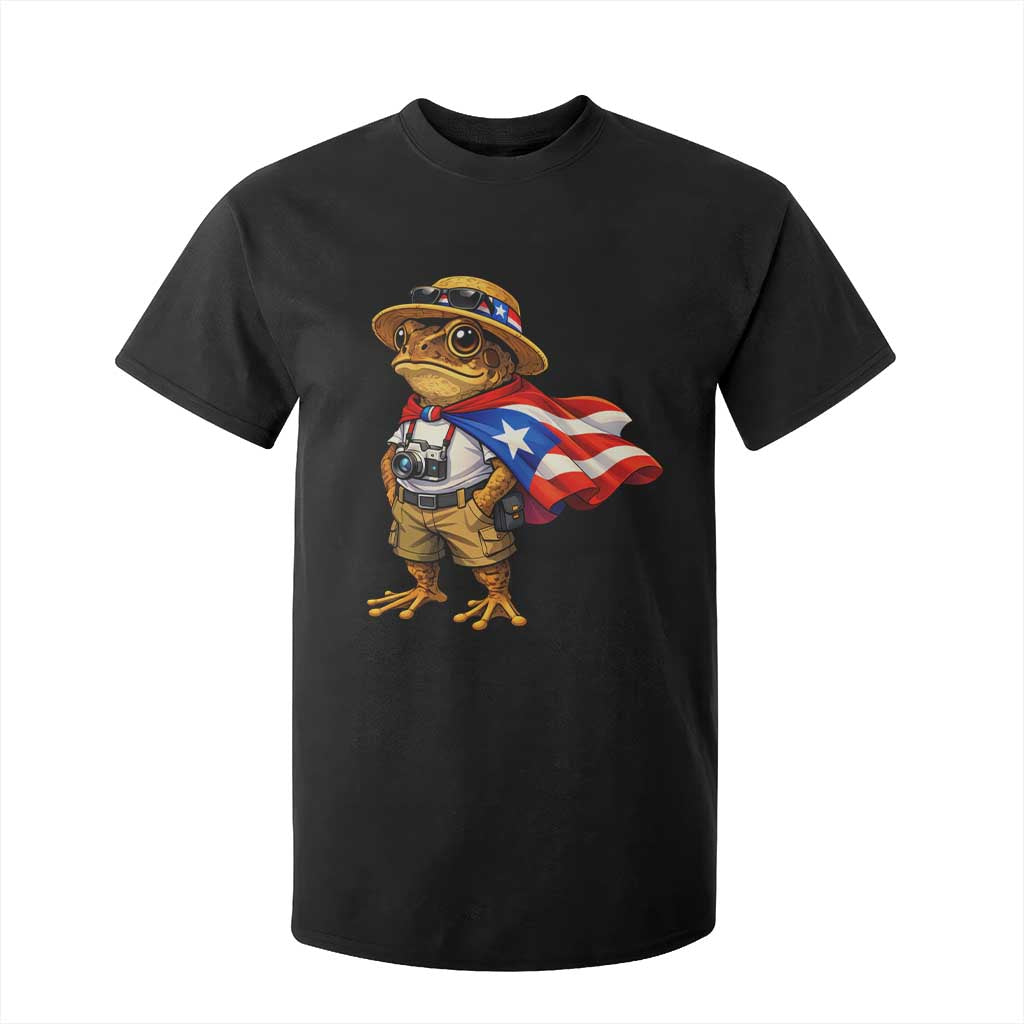 Coqui Frog Puerto Rico Flag T Shirt For Kid Puerto Rican Taino Boricua Vibes TS10 Black Print Your Wear