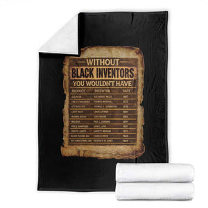 Black Inventors Throw Blanket Afro African Melanin Black History Month Juneteenth TS10 Black Print Your Wear