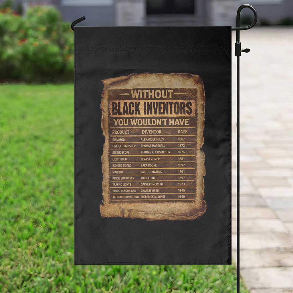 Black Inventors Garden Flag Afro African Melanin Black History Month Juneteenth TS10 Print Your Wear