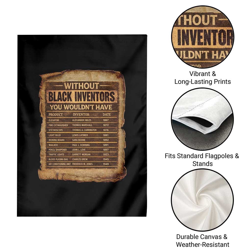 Black Inventors Garden Flag Afro African Melanin Black History Month Juneteenth TS10 Print Your Wear